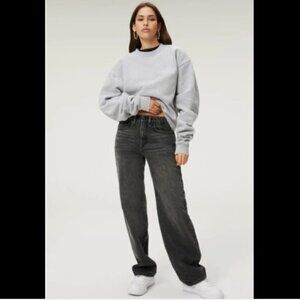 NWT Good American Womens‎ Good 90s Loose GNIL0999BT Black186 Denim Jeans Size 2